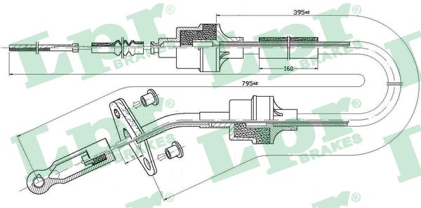 LPR C0412C Cavo comando, Comando frizione