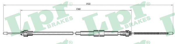 LPR C0467B Cavo comando, Freno stazionamento