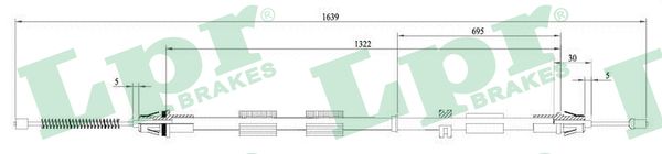 LPR C0469B Cavo comando, Freno stazionamento