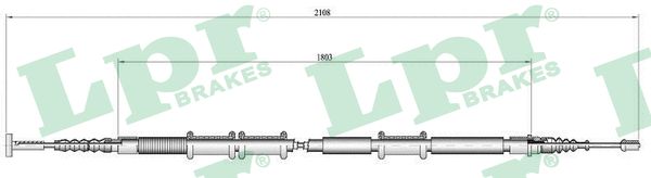 LPR C0473B Cavo comando, Freno stazionamento