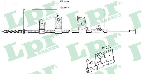 LPR C0475B Cavo comando, Freno stazionamento