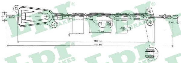 LPR C0482B Cavo comando, Freno stazionamento