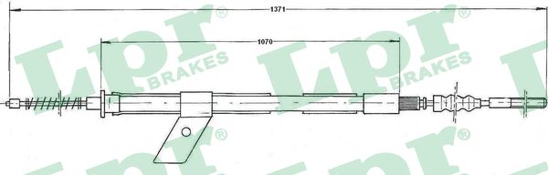 LPR C0486B Cavo comando, Freno stazionamento