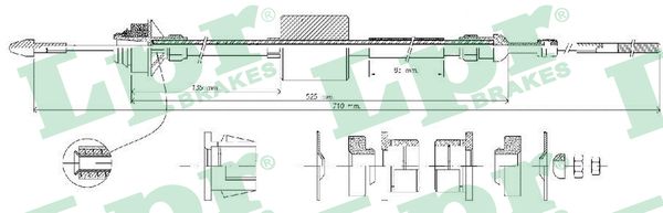 LPR C0527C Cavo comando, Comando frizione