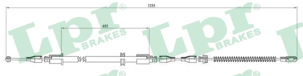 LPR C0545B Cavo comando, Freno stazionamento