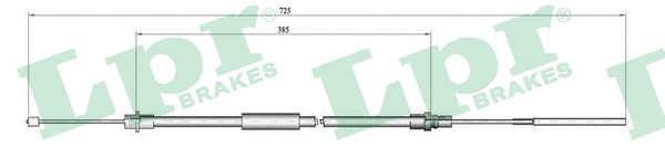 LPR C0650B Cavo comando, Freno stazionamento-Cavo comando, Freno stazionamento-Ricambi Euro