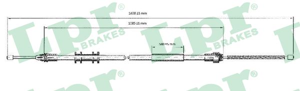 LPR C0700B Cavo comando, Freno stazionamento