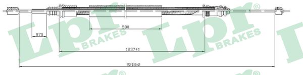 LPR C0704B Cavo comando, Freno stazionamento