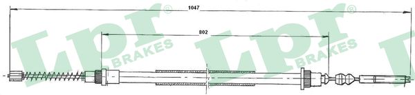 LPR C0825B Cavo comando, Freno stazionamento-Cavo comando, Freno stazionamento-Ricambi Euro