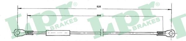 LPR C0908B Cavo comando, Freno stazionamento-Cavo comando, Freno stazionamento-Ricambi Euro