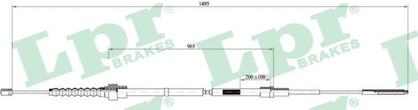 LPR C0951B Cavo comando, Freno stazionamento