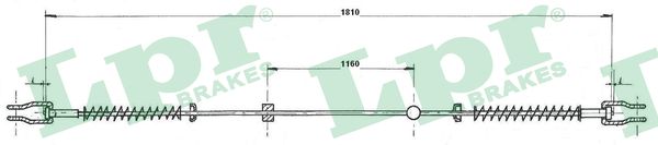 LPR C0987B Cavo comando, Freno stazionamento-Cavo comando, Freno stazionamento-Ricambi Euro