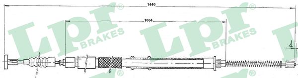 LPR C1241B Cavo comando, Freno stazionamento