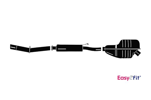 HELLA 8LP 366 905-081 Σύστημα εξάτμισης for CITROËN
