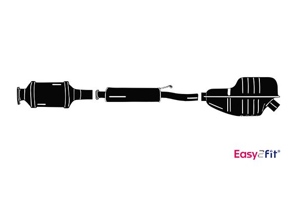 HELLA 8LP 366 914-301 Σύστημα εξάτμισης for OPEL