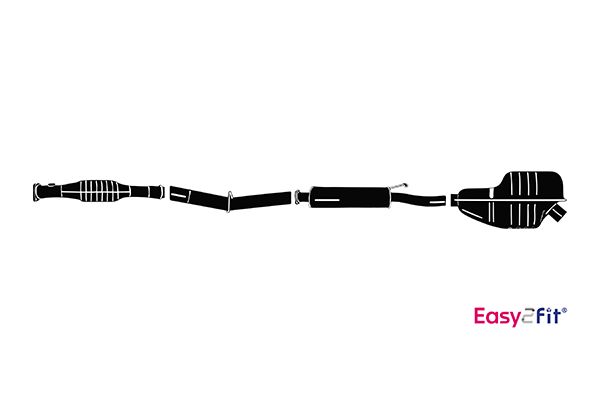 HELLA 8LP 366 911-801 Σύστημα εξάτμισης for OPEL