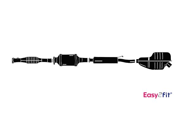 HELLA 8LP 366 920-501 Σύστημα εξάτμισης for CITROËN
