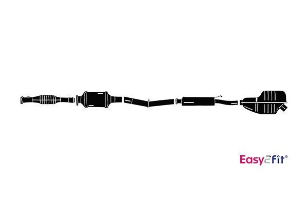 HELLA 8LP 366 911-241 Σύστημα εξάτμισης for FORD