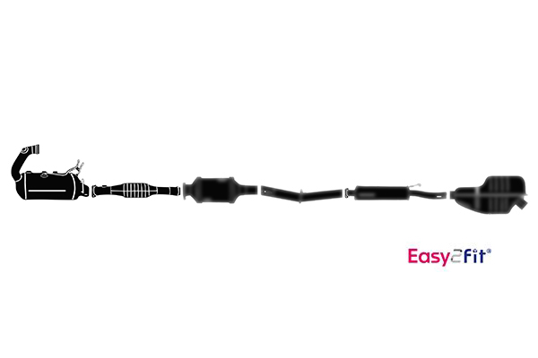 HELLA 8LP 366 921-361 Σύστημα εξάτμισης for MERCEDES-BENZ