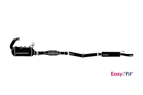 HELLA 8LP 366 909-531 Σύστημα εξάτμισης for FORD