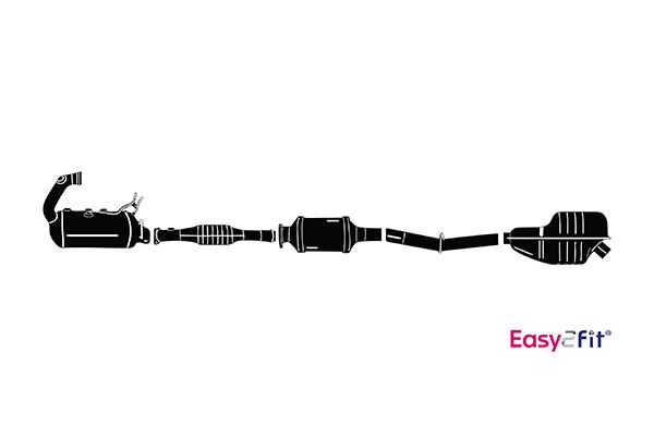 HELLA 8LP 366 905-511 Σύστημα εξάτμισης for FIAT