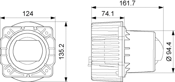 HELLA 1AL 015 318-021 Insert, headlight Left Right