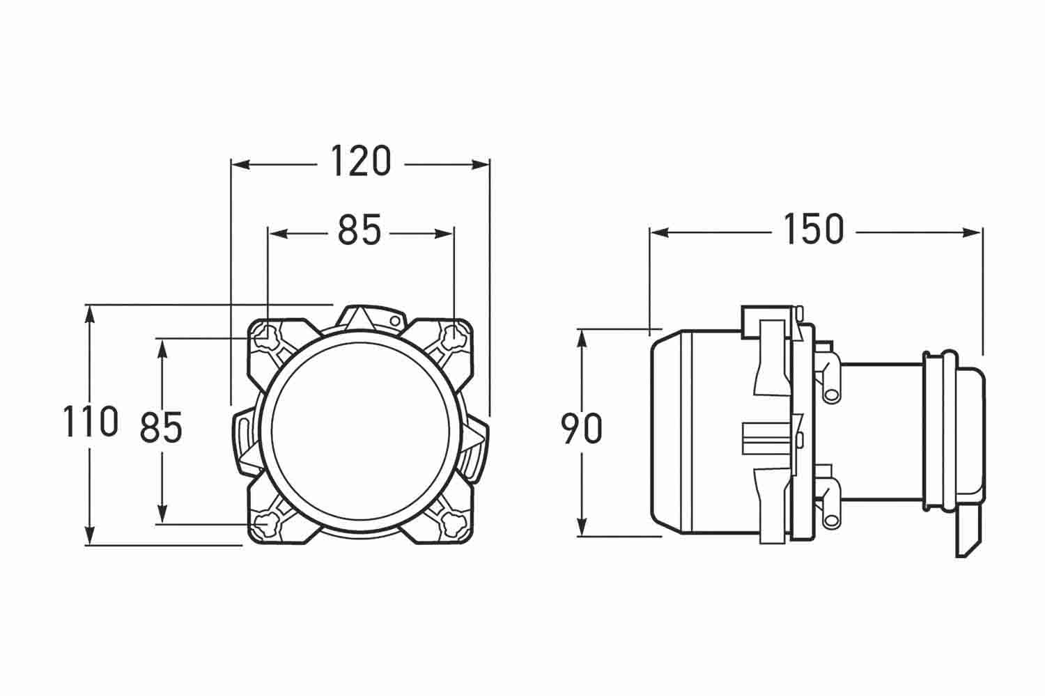 HELLA 1BL 007 834-921 Insert, headlight Front
