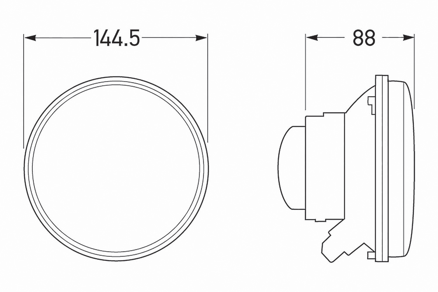 HELLA 1K3 114 155-911 Insert, headlight Left Right