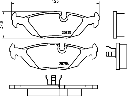 HELLA 8DB 355 006-041 Sada...