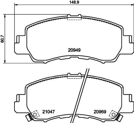 HELLA 8DB 355 040-521 Sada...