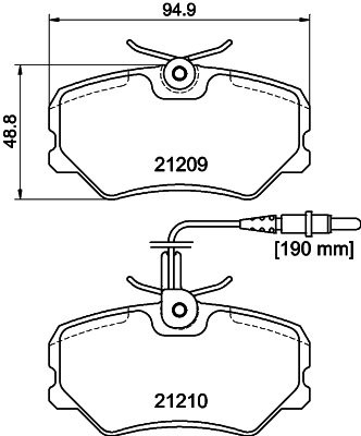 HELLA 8DB 355 017-741 Sada...