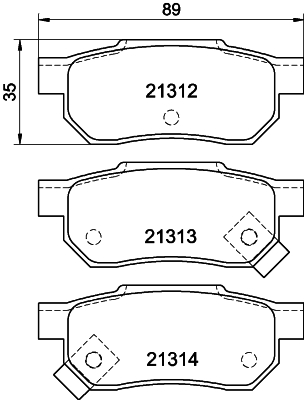 HELLA 8DB 355 005-731 Sada...