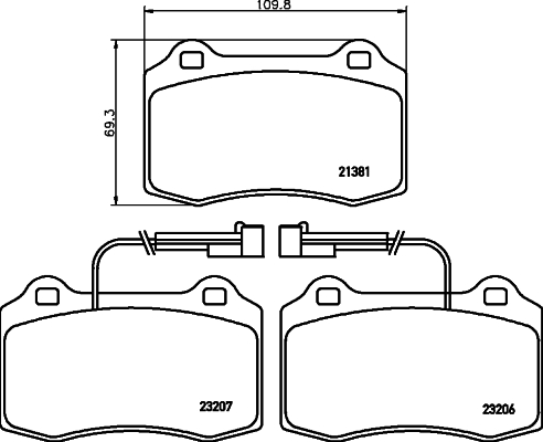 HELLA 8DB 355 018-421 Sada...