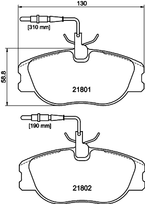 HELLA 8DB 355 018-171 Sada...