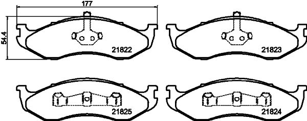 HELLA 8DB 355 008-231 Sada...