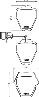 HELLA 8DB 355 008-791 Sada...