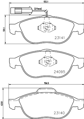 HELLA 8DB 355 011-651 Sada...