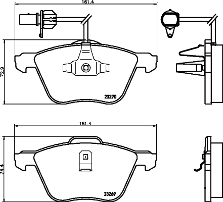 HELLA 8DB 355 008-921 Sada...