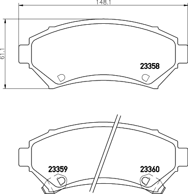 HELLA 8DB 355 016-951 Sada...