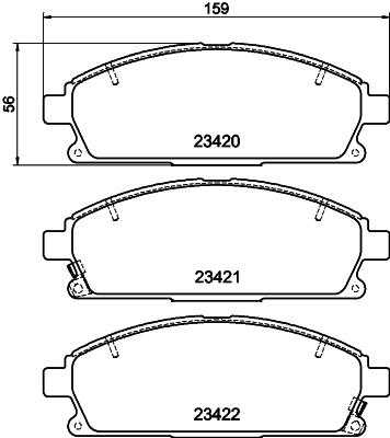 HELLA 8DB 355 009-661 Sada...