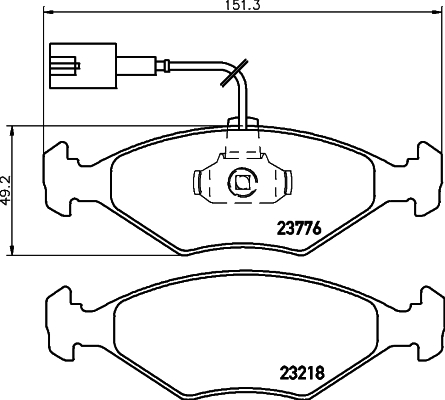 HELLA 8DB 355 008-811 Sada...