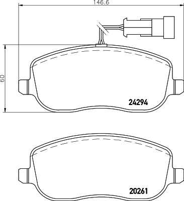 HELLA 8DB 355 006-761 Sada...