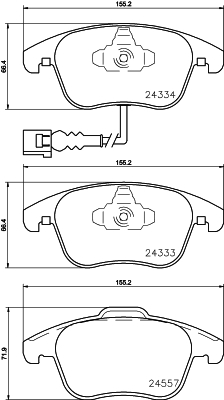 HELLA 8DB 355 020-321 Sada...