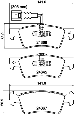 HELLA 8DB 355 013-841 Sada...