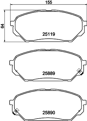 HELLA 8DB 355 021-231 Sada...