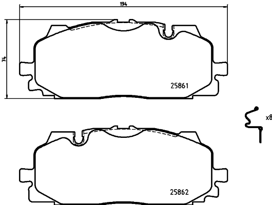 HELLA 8DB 355 021-641 Sada...