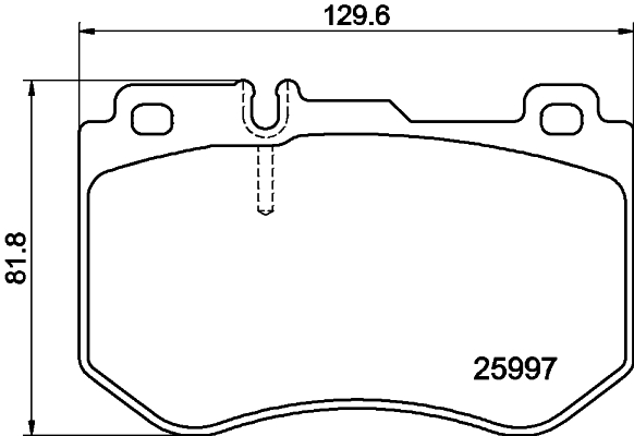 HELLA 8DB 355 021-741 fékbetétkészlet, tárcsafék MERCEDES-BENZ MERCEDES-BENZ (BBDC)