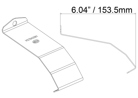 HELLA 8HG 358 115-621 Holder Set, additional headlight
