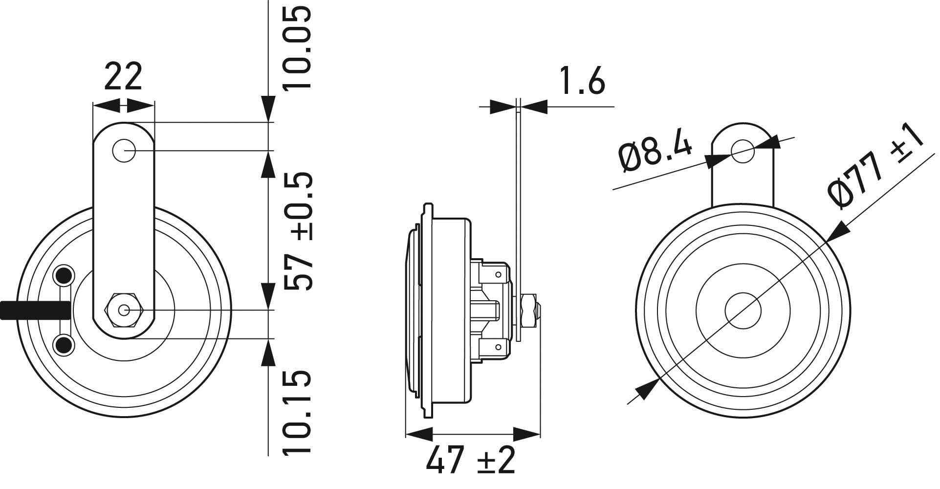 HELLA 3AM 011 225-891 Κόρνα