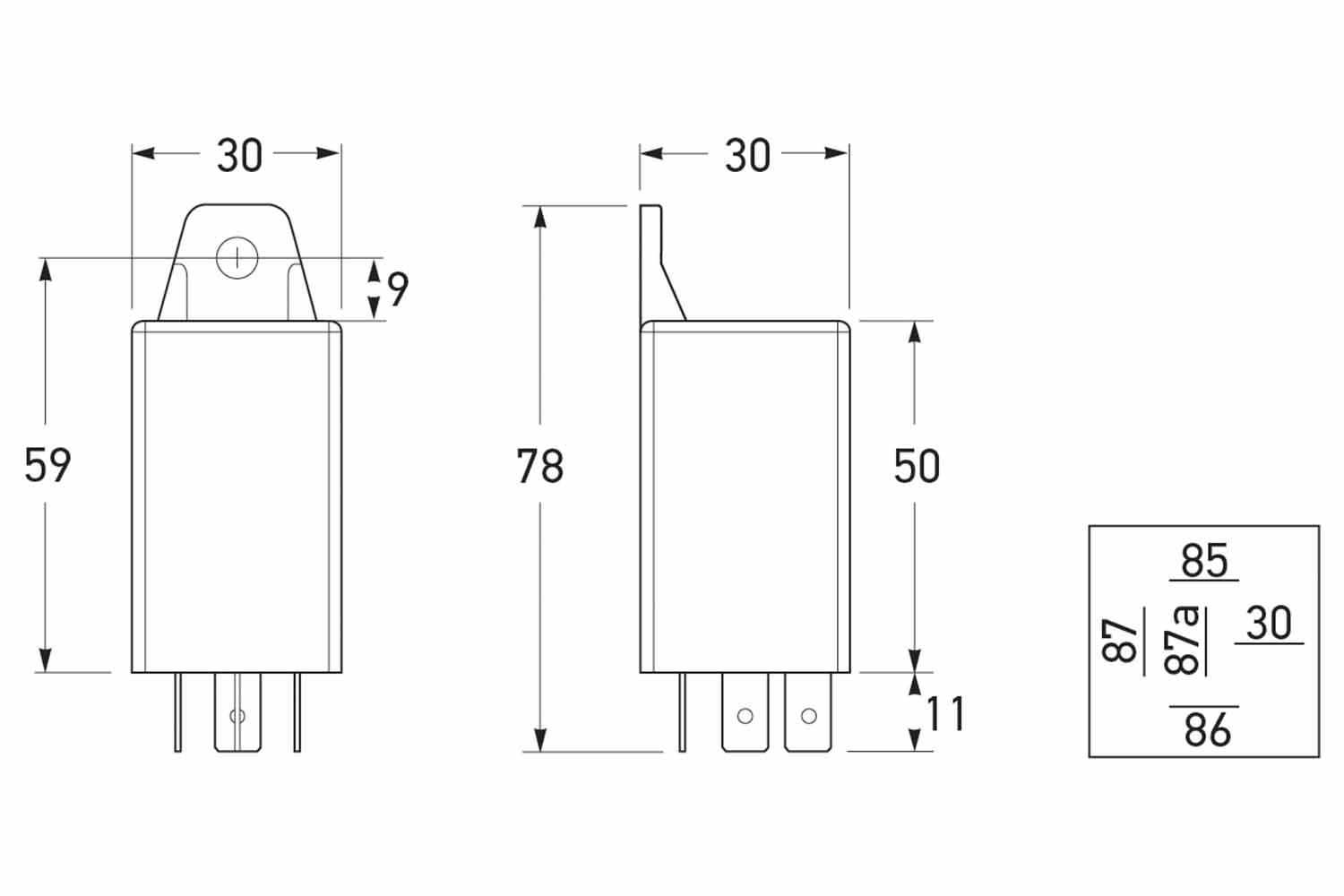 HELLA 5DF 980 818-001 Control Unit, lights